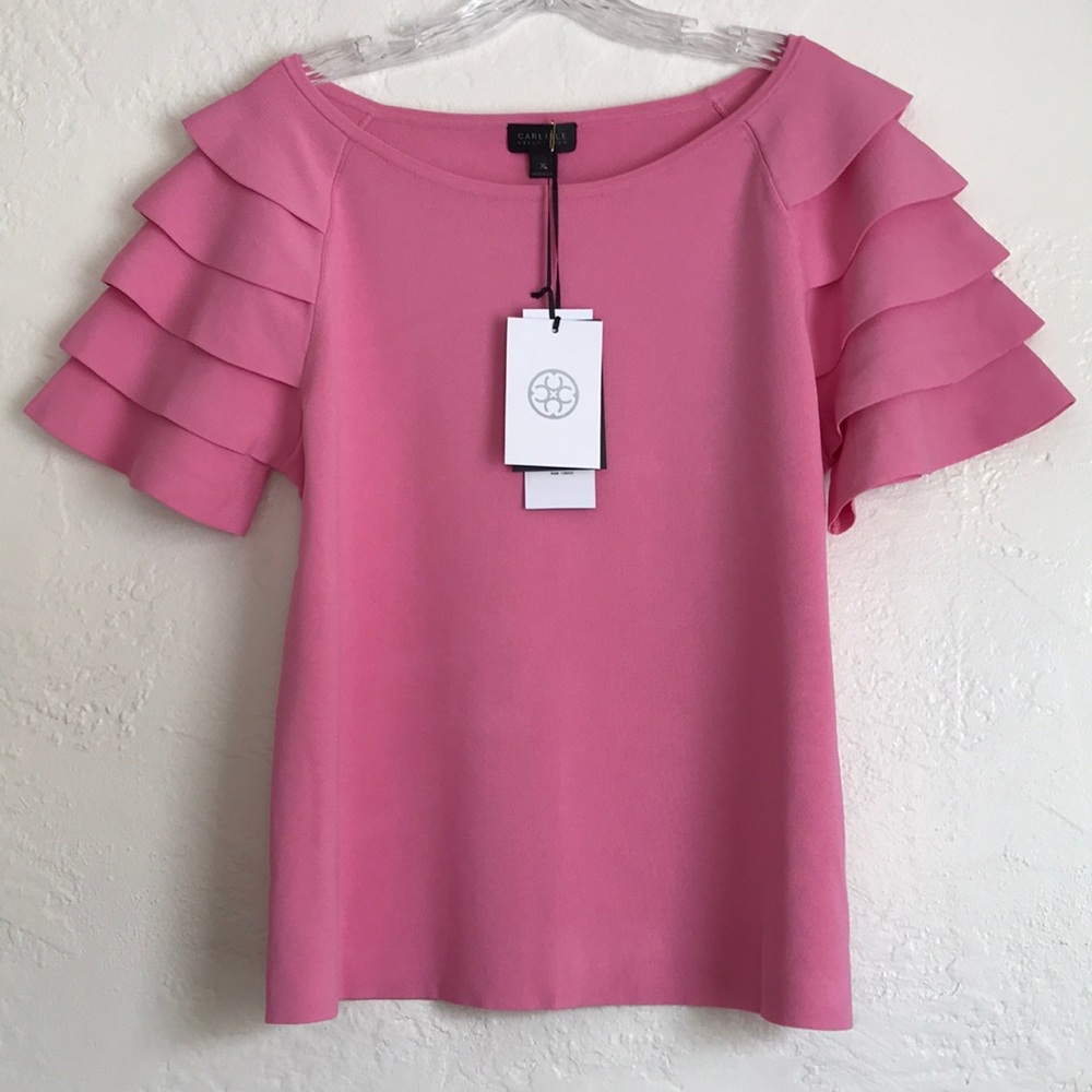 Carlisle Pink Cowl Neck Sweater